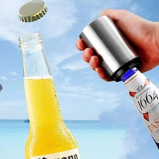 Stainless Steel Push & Pull Bottle Opener