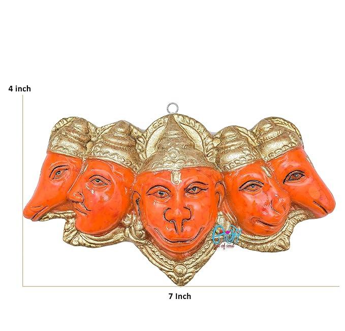 Handicraft Polyresin Panchmukhi Hanuman Murti